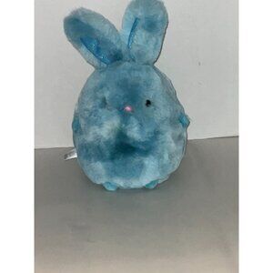 FAO Schwarz Fluffy Blue Bunny Plush Toy 8 Inches